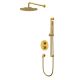 Душевой комплект термостатический WHITECROSS Y YSET09GLB брашированное золото