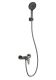 Смеситель для душа с гарнитуром Wonzon & Woghand Alfa WW-AE3102-BGG тёмный графит