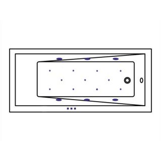 Гидромассажная ванна WHITECROSS Wave Slim 0111.160070.100.RELAX.WH 160x70 см Relax белый