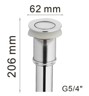 Донный клапан Haiba HB66 хром