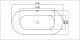 Акриловая ванна Black & White Swan 103SB00 170 x 80 см