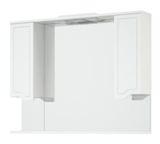 Зеркало-шкаф с подсветкой Corozo Мирра SD-00001545 105/С белый