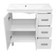Напольная тумба под раковину Misty Селена 90см белый