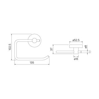 Держатель для туалетной бумаги IDDIS Sena хром SENSS00i43