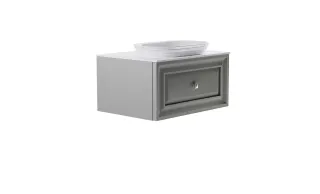 Тумба с раковиной Astra-Form Шарм 4631177713408 80 см серый матовый