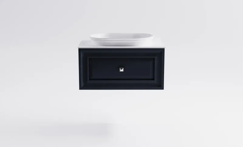 Тумба с раковиной Astra-Form Шарм 4631177713422 80 см серый матовый