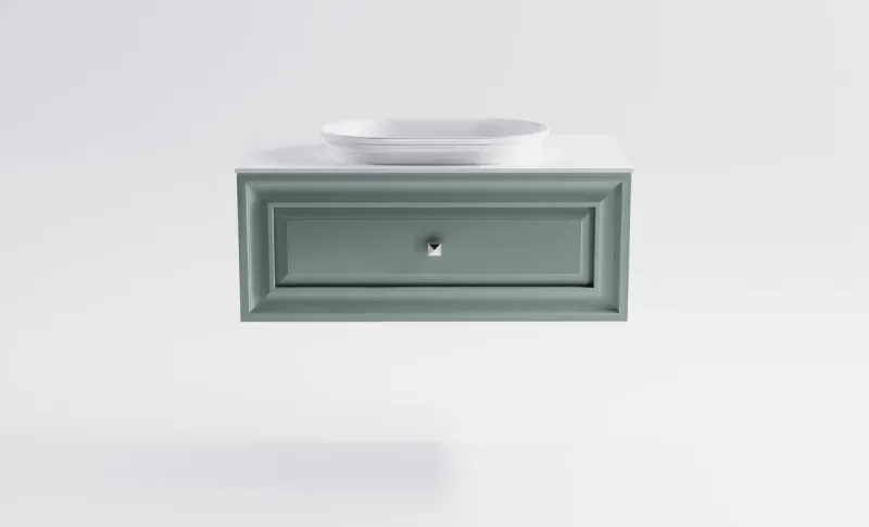 Тумба с раковиной Astra-Form Шарм 4631177713682 100 см зелёный матовый