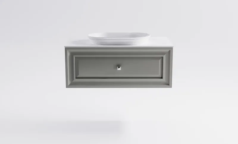 Тумба с раковиной Astra-Form Шарм 4631177713705 100 см серый матовый