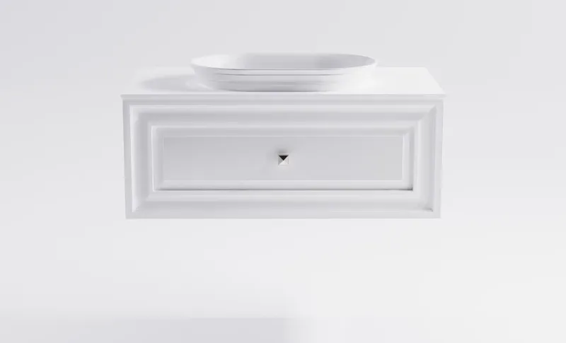 Тумба с раковиной Astra-Form Шарм 4631177715174 100 см белый матовый