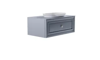 Тумба с раковиной Astra-Form Шарм 4631177715136 100 см голубой матовый