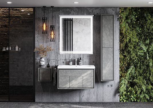 Шкаф Акватон Уэльс тёмный шоколад 1A267803WA6A0