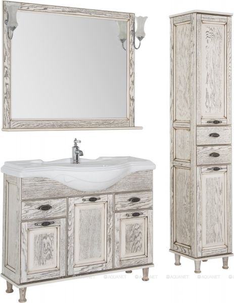 Пенал Aquanet Тесса Декапе 201805 35 см жасмин/сандал