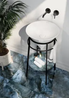 Встраиваемый смеситель для раковины Kerama Marazzi Linea 71028EKM.01.093 чёрный матовый