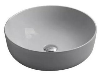 Раковина накладная SantiLine SL-1054MG 41см серый матовый
