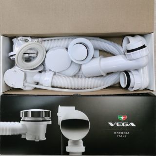 Слив перелив для ванны Vega белый матовый 60 см