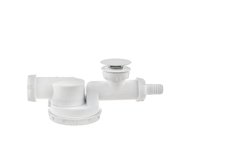 Универсальный Слив для ванны без перелива цвет БЕЛЫЙ