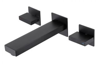 Встраиваемый смеситель для раковины ABBER Daheim AF82122B чёрный матовый