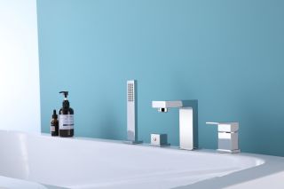 Смеситель на борт ванны ABBER Daheim хром AF8213