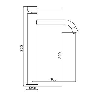 Смеситель для раковины Frap F10807-29 Оружейная сталь