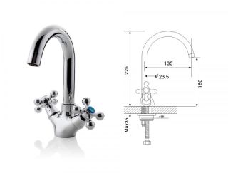 Смеситель для раковины Frap F1319 хром