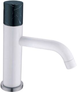 Смеситель для раковины Boheme Stick белый/чёрный 121-W-MR-B