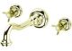 Встраиваемый смеситель для раковины, золото Cezares LORD-BLS1-03/24