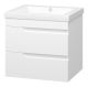 Подвесная тумба под раковину Misty Софт 60см белый