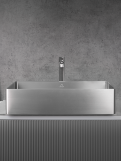 Раковина AltroBagno Solido 001022 MtGr из нержавеющей стали сталь оружейная