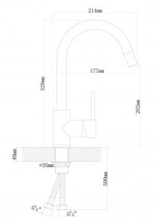Смеситель для кухни Dr. Gans Соло белый