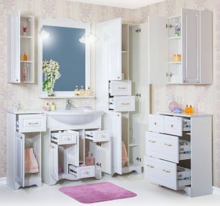 Шкаф навесной Бриклаер Анна 4627125411533 правый 32 см белый