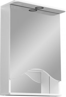 Зеркало-шкаф с подсветкой Stella Polar Лиана 50см правый белый SP-00000036