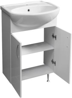 Тумба под раковину Stella Polar Концепт ЭКО 55см белый SP-00000047