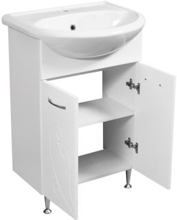 Тумба под раковину Stella Polar Фантазия 55см белый SP-00000227