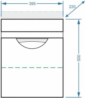 Тумба под раковину Stella Polar Норина 40см белый SP-00000234