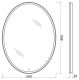 Зеркало BelBagno с LED-подсветкой и сенсорным управлением SPC-VST-600-800-LED-TCH