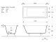 Ванна чугунная Vinsent Veron Square VSQ1707542 170x75см без отверстий для ручек
