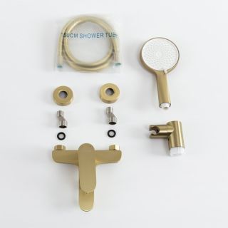 Смеситель для ванны и душа CEZARES STYLUS-VD-BORO брашированное золото