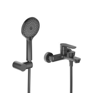 Смеситель для ванны и душа CEZARES STYLUS-VD-NOP черный матовый