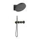 Душевой комплект Timo Saona SX-2329/03SM с термостатом чёрный матовый