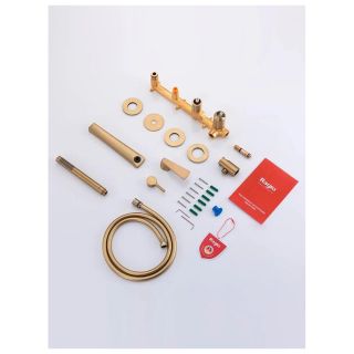 Смеситель для ванны встраиваемый Raglo R07.32.03 золотой сатин