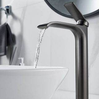 Смеситель для раковины Shevanik S4111T оружейная сталь