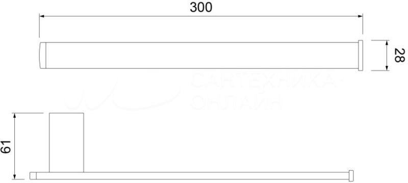 Полотенцедержатель Timo Torne 43050/17 Золото матовое