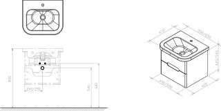 Ravak Тумба под умывальник SD 650 CHROME II белая