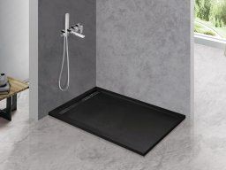 Душевой поддон из искусственного мрамора CEZARES TRAY-AS-AH-120/90-30-NERO черный