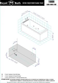 Гидромассажная ванна Royal Bath Tudor Standart 150x70см белый RB407700ST