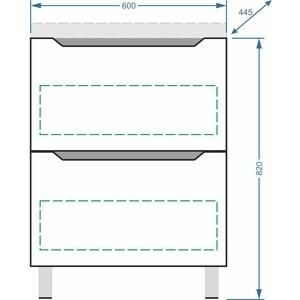 Тумба под раковину Stella Polar Рианна 60 напольная
