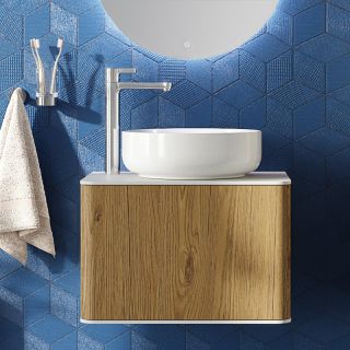 Тумба с раковиной STWORKI Ноттвиль 60 дуб верона