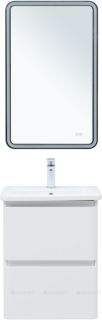 Тумба под раковину Aquanet Эмбер 330463 50 см белый матовый