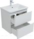 Тумба под раковину Aquanet Эмбер 330465 60 см белый матовый