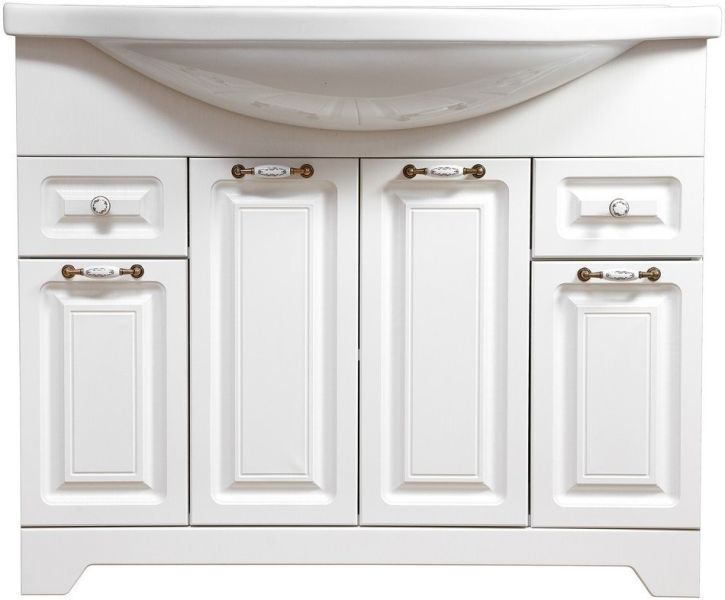 Тумба под раковину Stella Polar Кармела 100см ольха белая SP-00000176